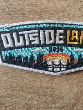 2016 Outside Lands Embroidered Festival Patch - Teal, Black, Yellow